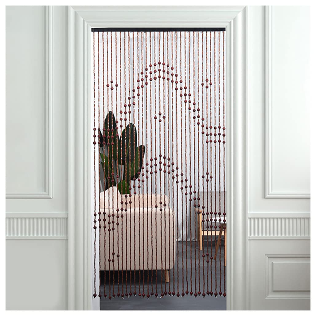 Rideaux de perles en bois de haute qualité pour décoration murale de porte de placard