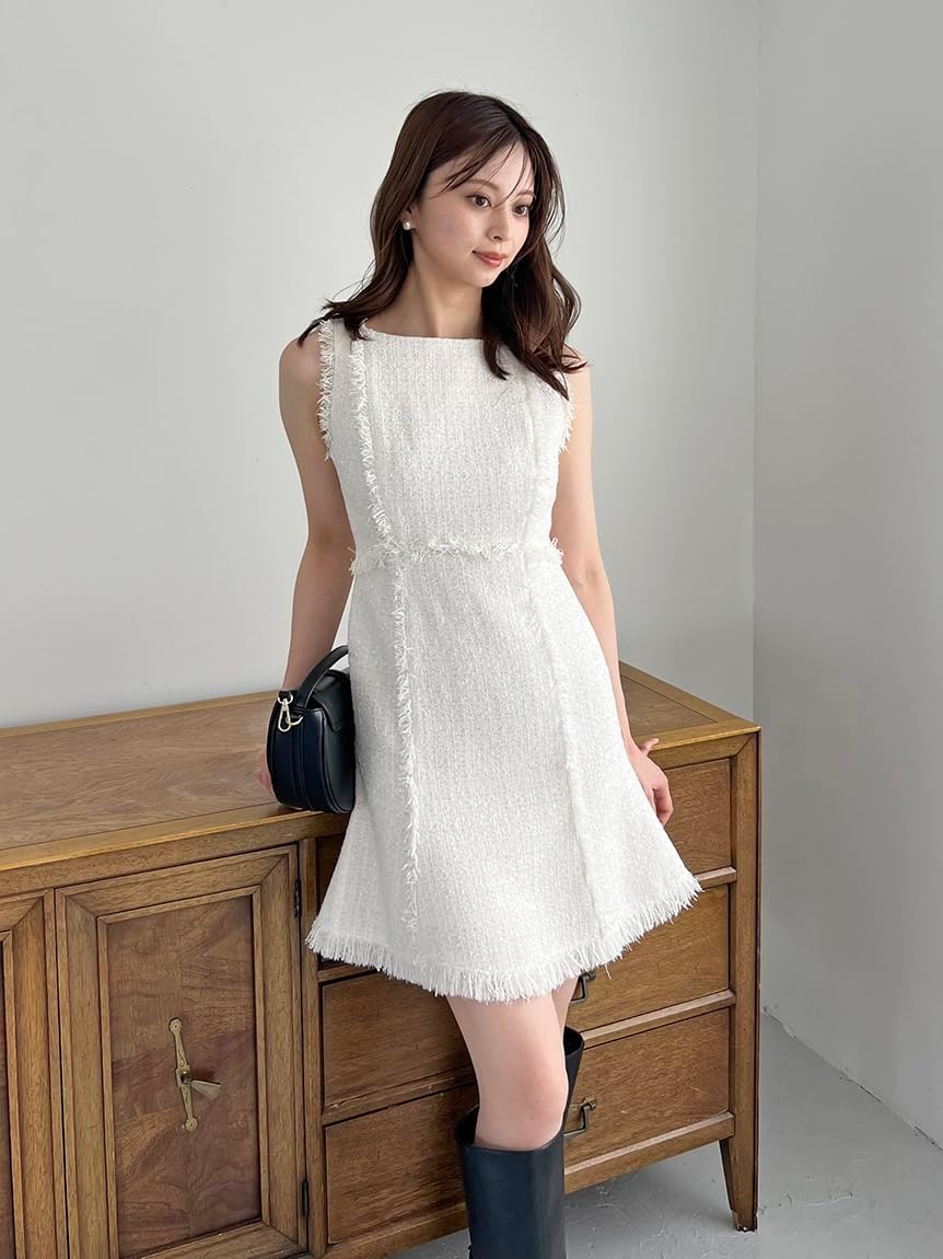 Amazon.co.jp: ツイードミニワンピ SWFO254176IVR0 : ファッション