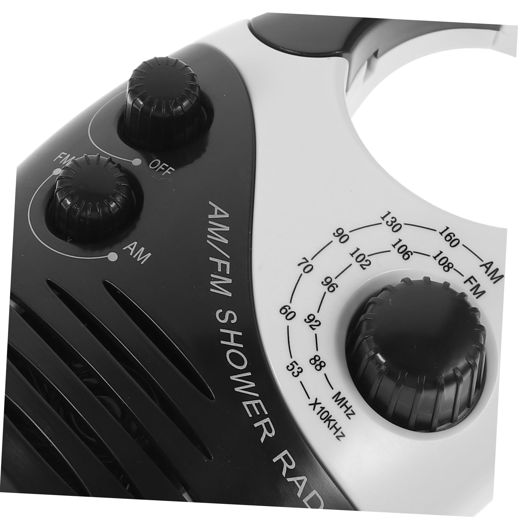 Angoily Radio De Baño Portátil Miniradio De Ducha con Asa Superior para Baño para Uso Duchas y Piscina Ligera