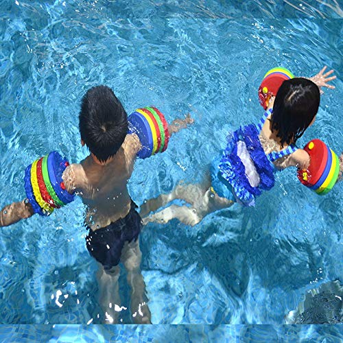 kaianda-Manguitos-de-natacion-para-ninos-6PCS-Manguitos-Bebe-Manguitos-DolphinHechos-de-Espuma-Piscina-Discos-Flotantes