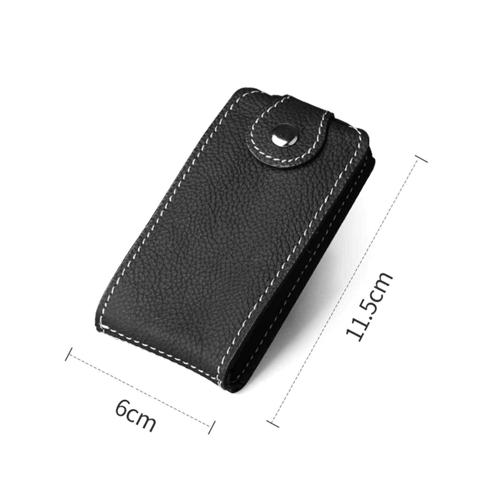 SePkus Astuccio Portachiavi Portachiavi Portachiavi Butler Portachiavi con Cerniera Portachiavi Uomo Carta Accesso Facile (Noir 11.5x6cm)
