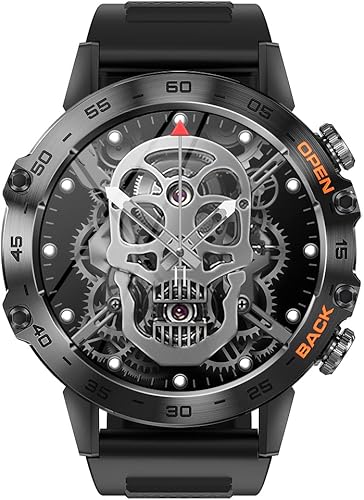 Miniatura 2 de Reloj inteligente militar para hombre (respuestallamadas de marcación), 100 modos deportivos, reloj de fitness impermeable 5ATM con frecuencia