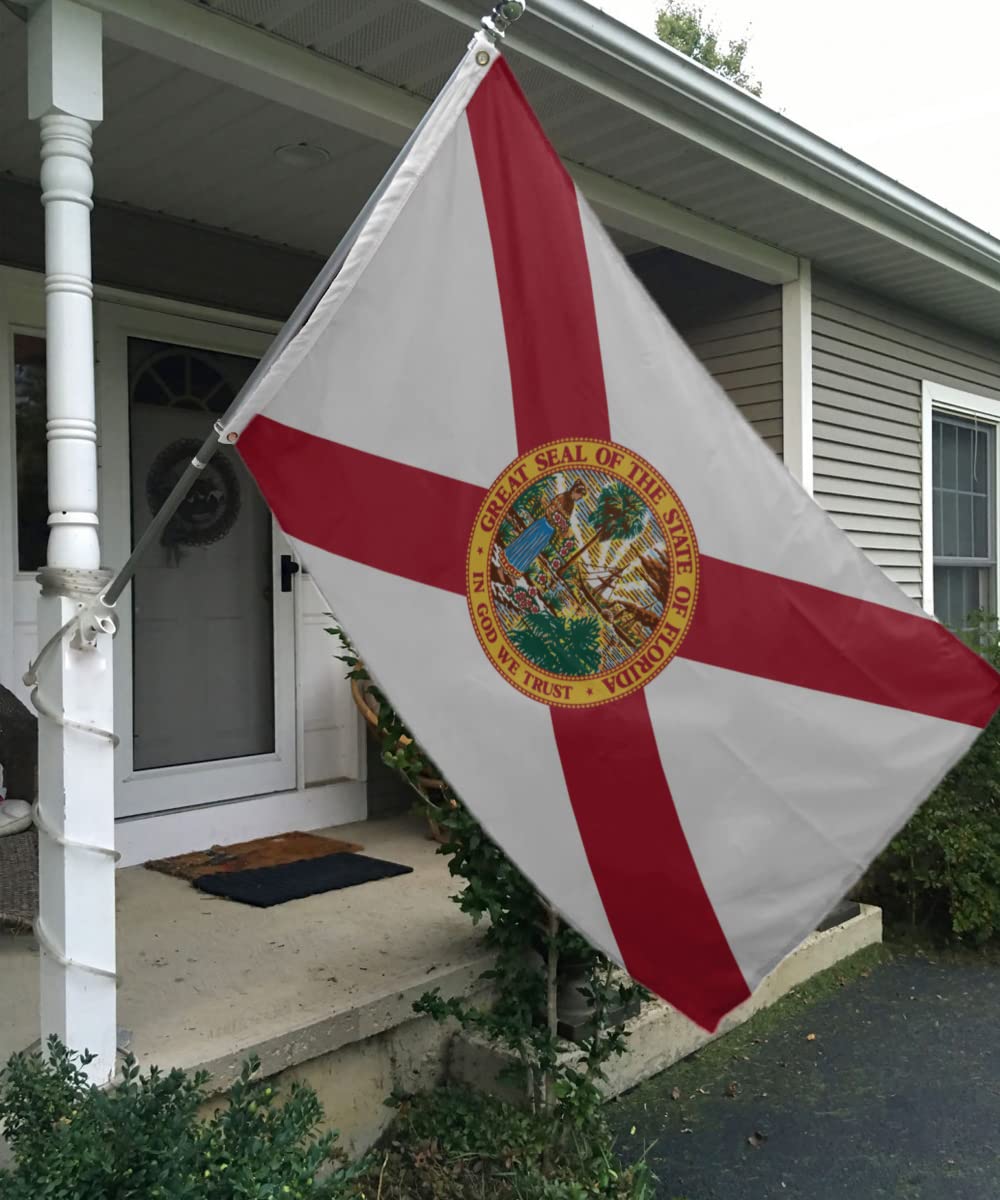 Florida Flagge 7,6 X 12,7 Cm – Doppelseitig, 3-lagig, Mit Messingösen