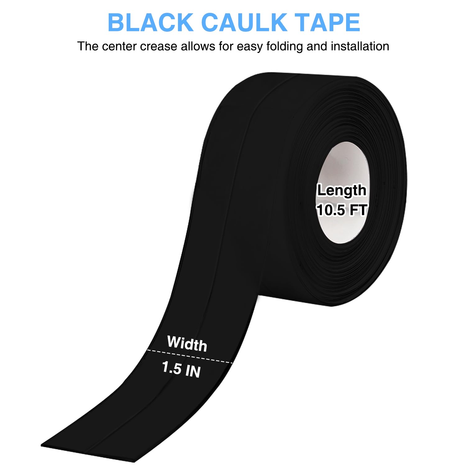 Self Adhesive Caulk Tape - Waterproof Bathroom Sealant -4