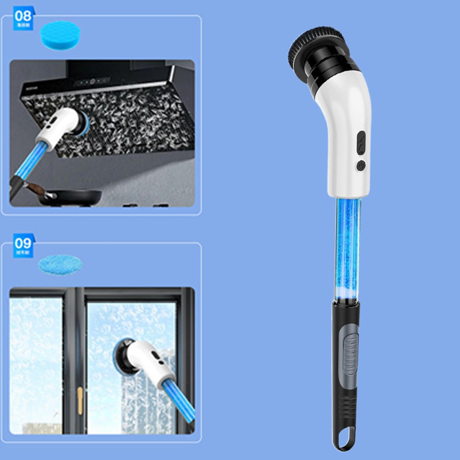 Brosse de Nettoyage de Salle de Bain | Brosse de Nettoyage électrique sans