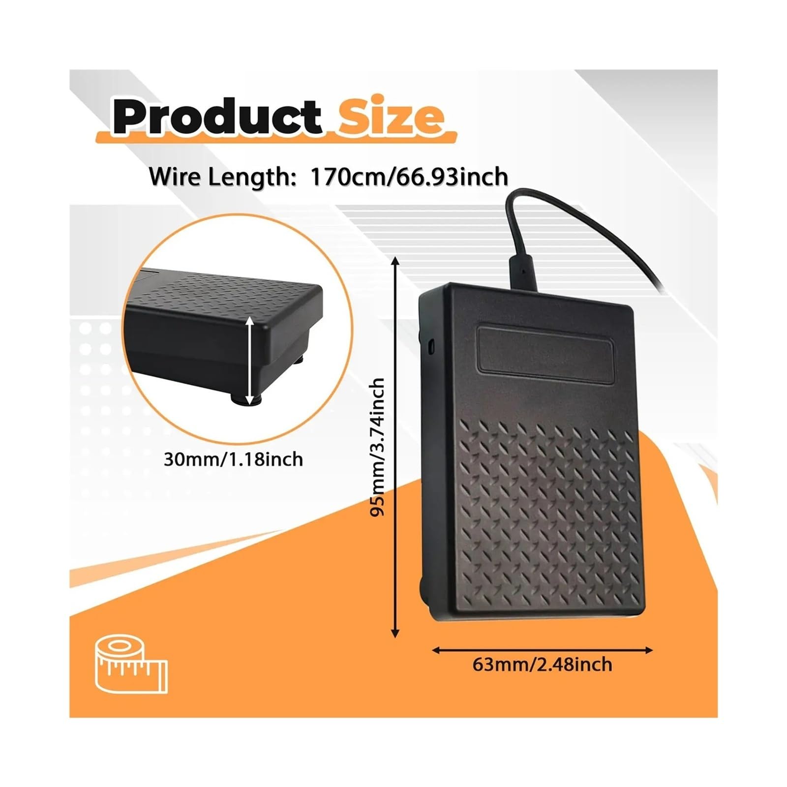 Pedal de sostenido compacto de 3,5mm, amortiguador de teclado electrónico, accesorio for instrumentos musicales for Piano Digital