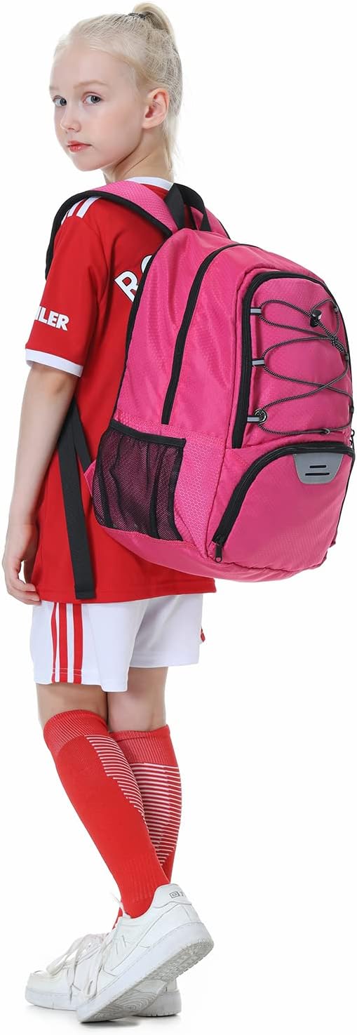 Youth Soccer Bag-Soccer Backpack&Backpack for Football Basketball,with Ball Compartment Separate Cleat Package - Image 7
