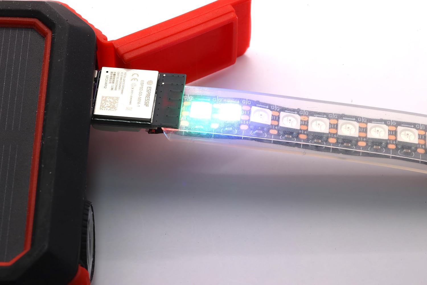 LED Strip Driver (WS2812/SK6812), with 3 pin WAGO Connector, USB-A, and ICS43434 Microphone. Home Assistant Compatible - Image 4