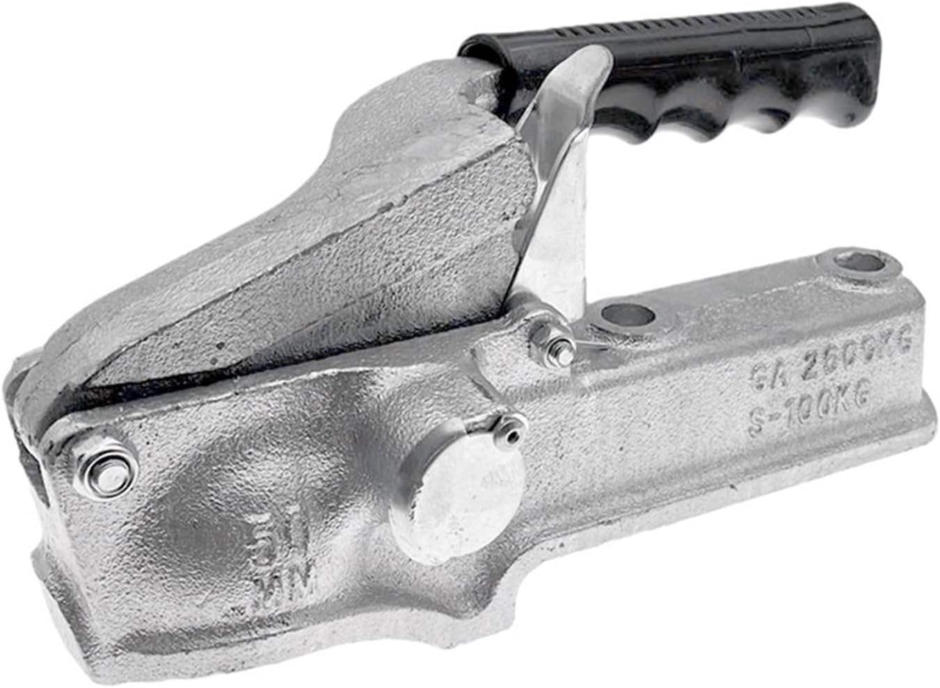 Acoplador para Remolque,hasta 2600kg,Enganche Remolque Universal para Coche con Cuadrado 60mm, Gancho Robustecido para Caravanas y Trailers