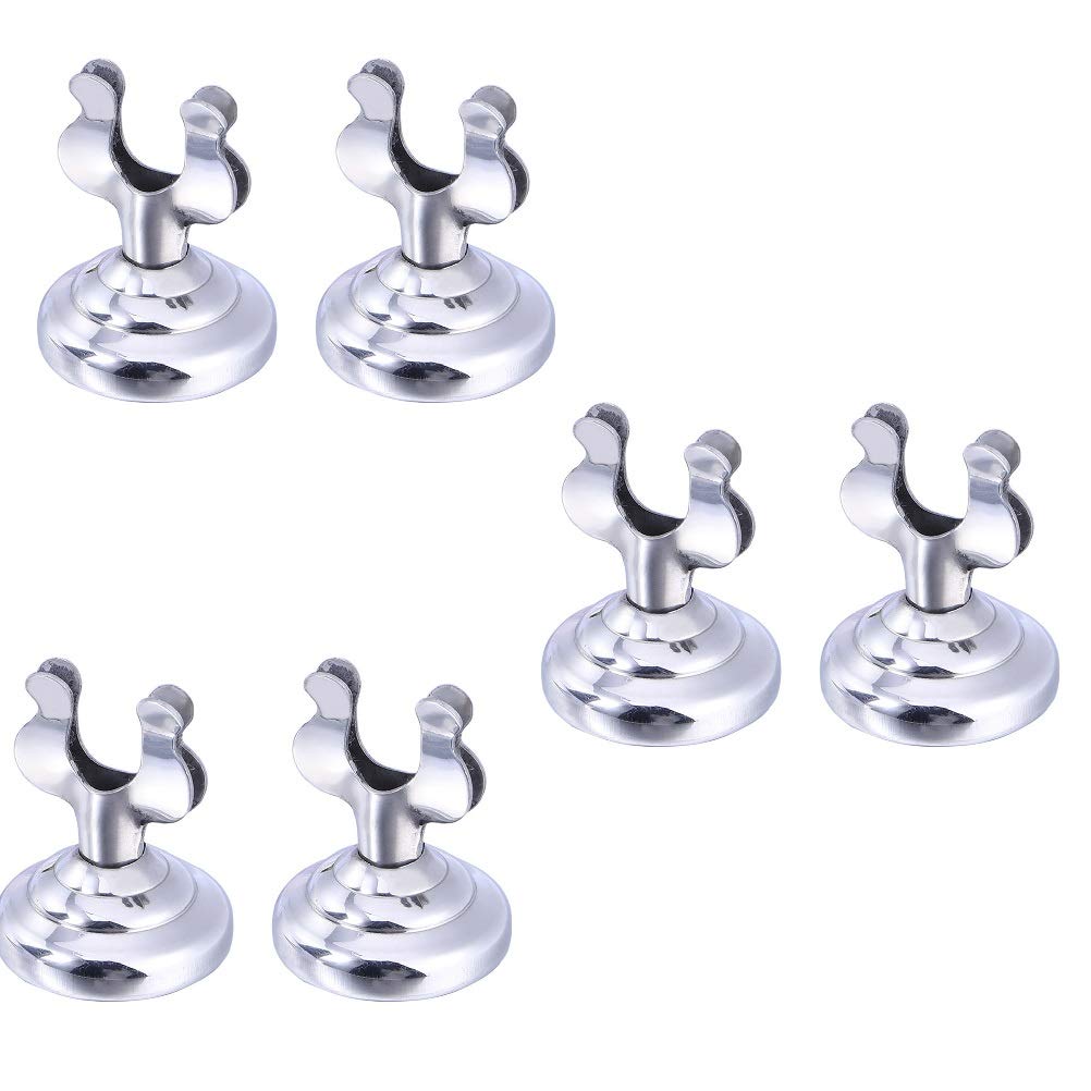 Vosarea 6 Pcs Place Card Holder Stainless Steel Table Number Holder Table Menu Stand Clip Photo Holder for Wedding Party Decorations (Silver)