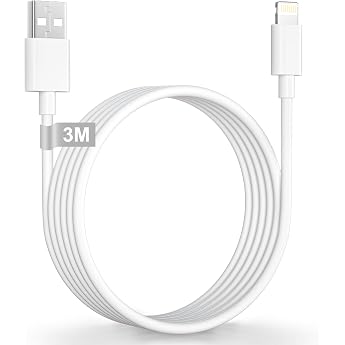 KINPEE iPhone Charging Cable 3M [MFi Certified] USB Lightning Cable 3M Fast Charging Cable iPhone Charging Cable Long Mobile Phone Cable iPhone Cable for iPhone 14 13 12 11 Pro Max XS XR X 8 7 6 5 SE