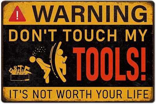 Miniatura 10 de 1 letrero de metal vintage de 8 x 12 pulgadas, letrero de metal para garaje, póster retro de taller para el hogar, restaurante, bar, cafetería