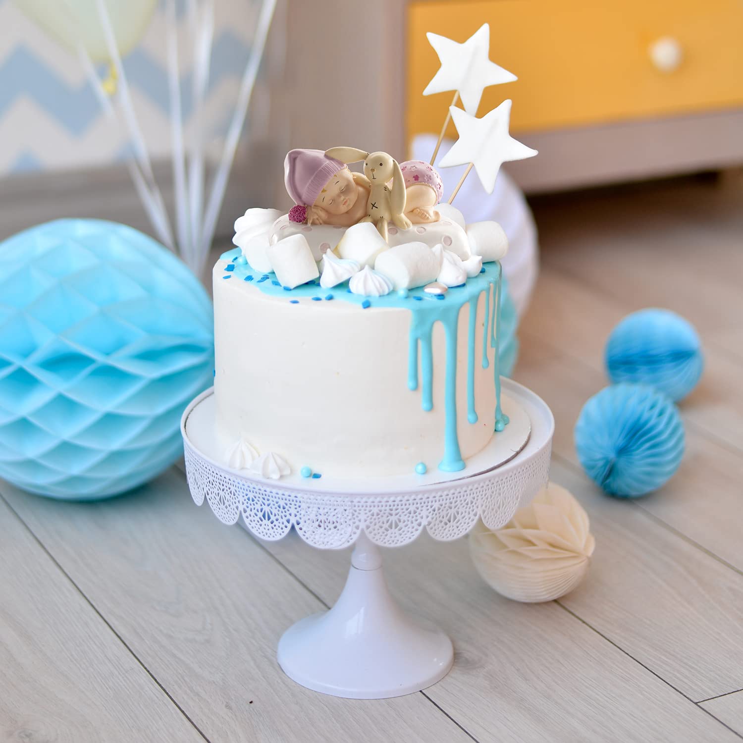 Image secondaire de Dekora - Détails de Baptême | Figure de Décoration de Baptême Fille - Bébé avec Peluche