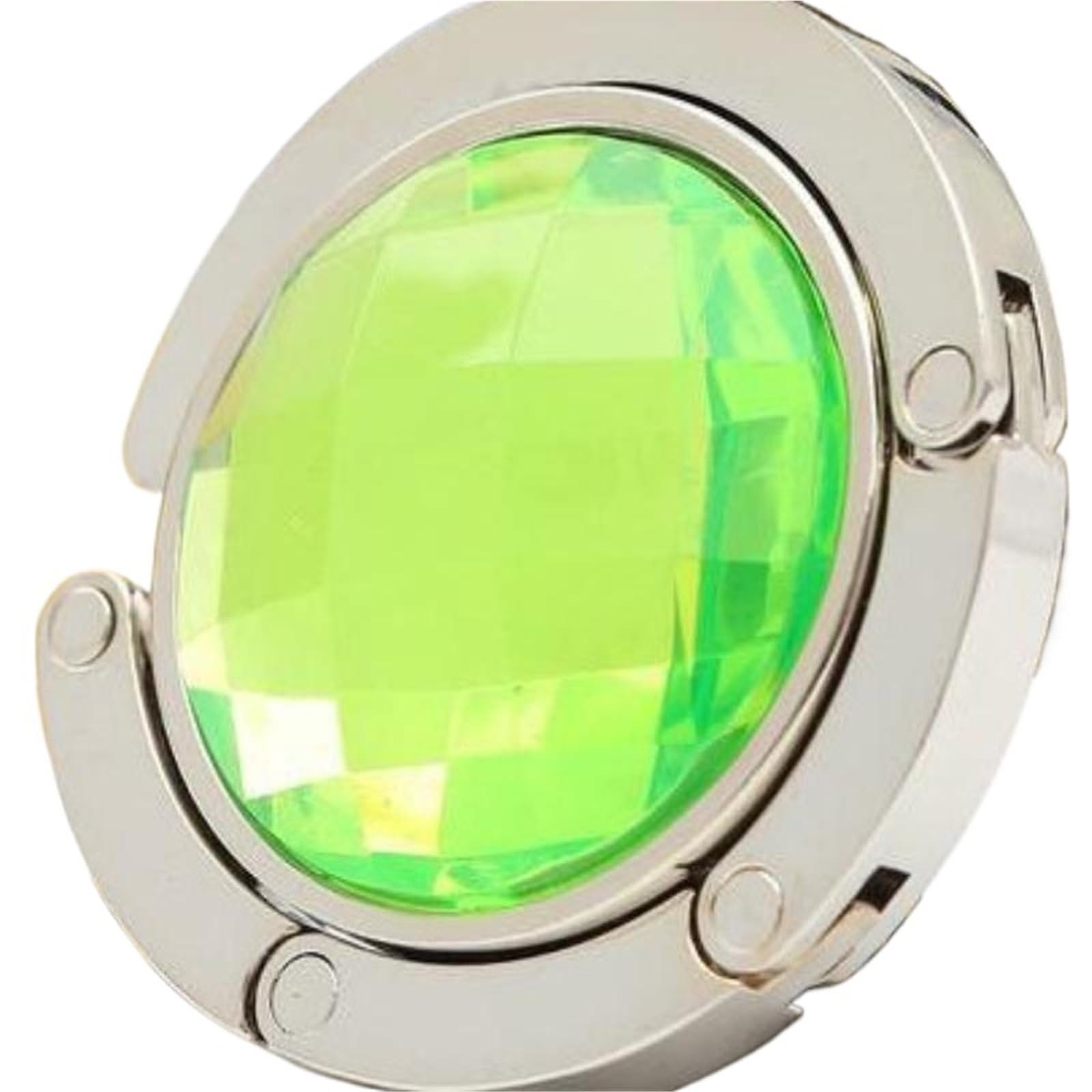 GHHZML Handbag Hooks for Tables Handbag Foldable Bag Hook Purse Table Hanger Holder Alloy Crystal Rhinestone(Light Green)