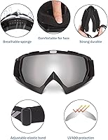 Vista 2 de KEMIMOTO Gafas de motocross y ATV/UTV con protección anti UV