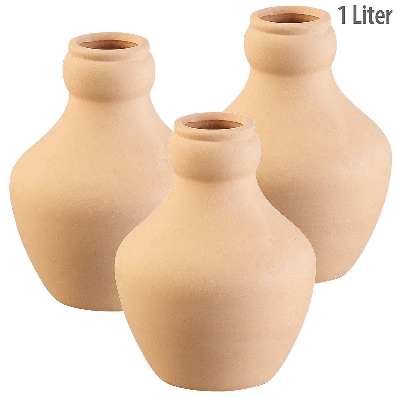 3 doseurs dirrigation en terre cuite - 1 L [Royal Gardineer]
