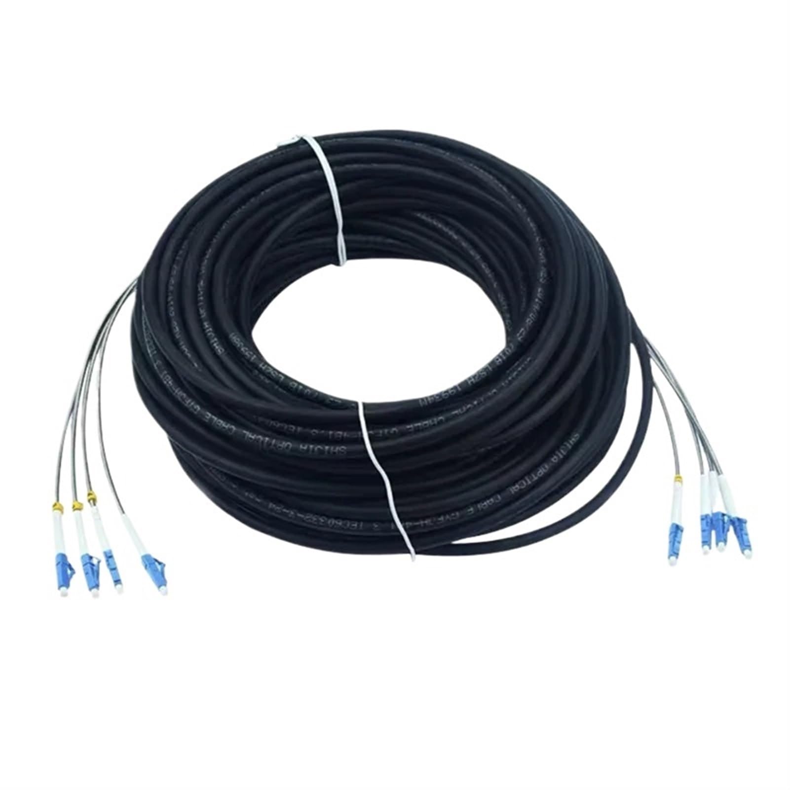 Patchkabel für den Außenbereich, 2/4-adrig, 7,0 mm, 2 C, 4C, CPRI, LC, SC, FC, A, SM, DVI, wasserdicht, FTTH-Jumper, Glasfaser, gepanzertes Kabel, 2-adrig (SC-FC, 4 Adern SM-01), 50 m