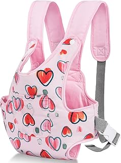 Aolso Baby Doll Carrier, Soft Cotton, Front and Back Carrying with Adjustable Straps for Baby, 14" to 18" Dolls Carrier Se...
