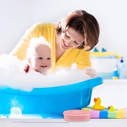 Miniatura 3 de Cepillo de esponja de baño de silicona, 100% silicona, limpiador suave para la espalda, el mejor cepillo exfoliante para el cuerpo, regalo para