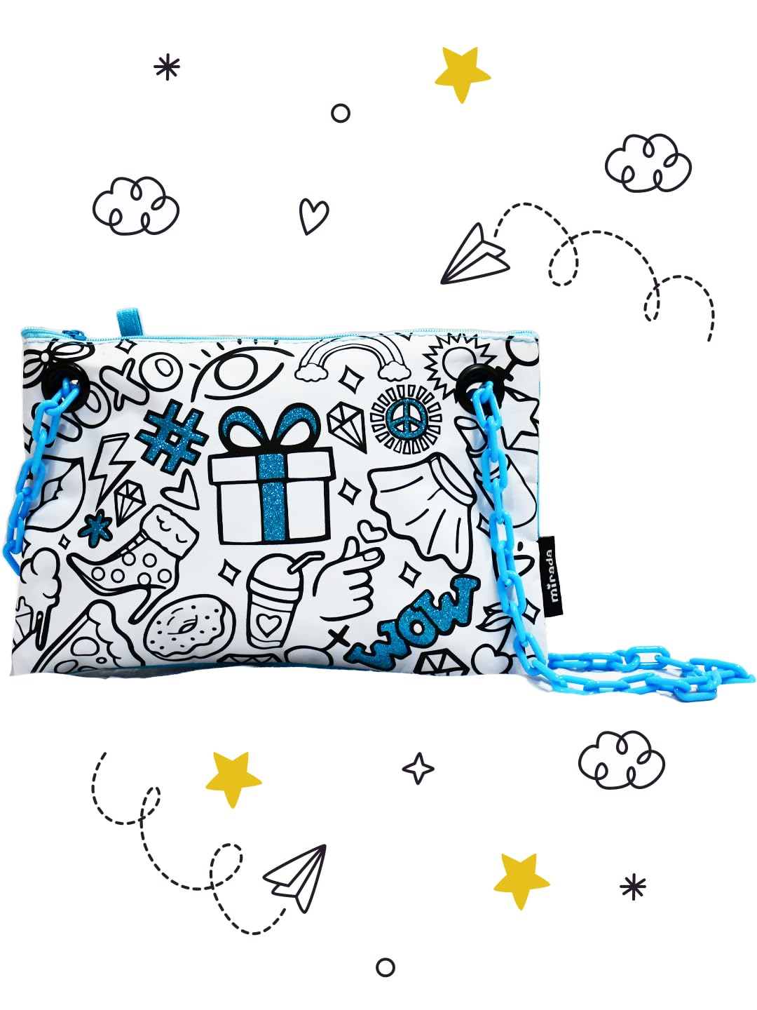 Mirada Unisex Color Your Own Funky Clutch, Multicolour (B0C5XQN2Y8) Amazon Price History, Amazon Price Tracker