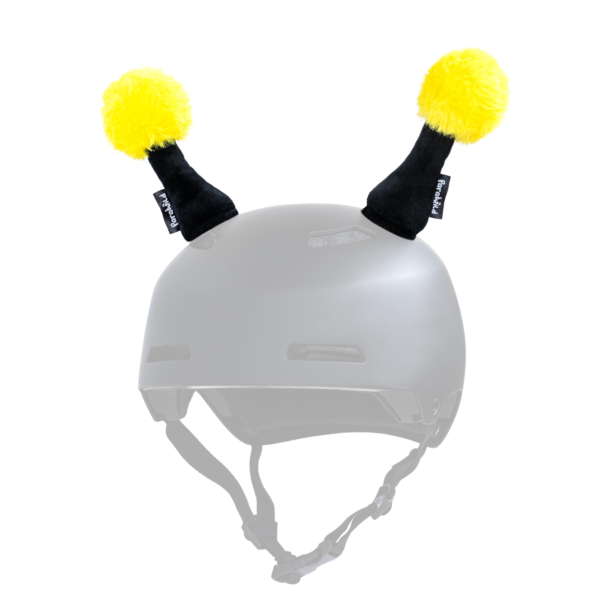 ParaWild Bumblebee Helmet Antennae - Plush Bee Fancy Dress Helmet Cover for Kids & Adults | Fits Any Ski, Snowboard, Bike or Skate Helmet | Funny Helmet Topper | Easy Attach, No Damage