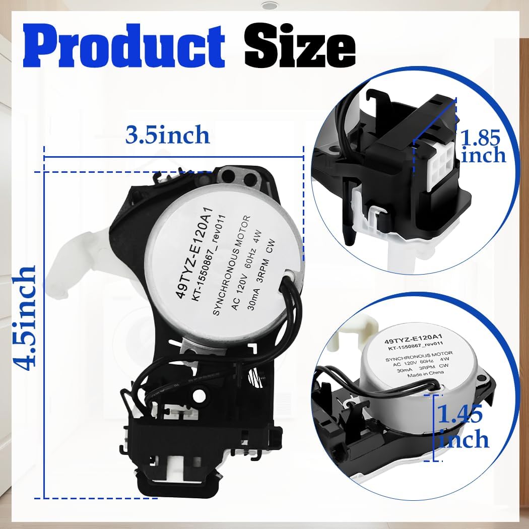 W10913953 49tyz-e120a1 Washer Shift Actuator Compatible with Maytag Whirlpool Kenmore Amana Washers, Replace W11481722 W10597177 AP6037270 W10913953VP W10815026 WTW5000D W1 MVWX655DW1