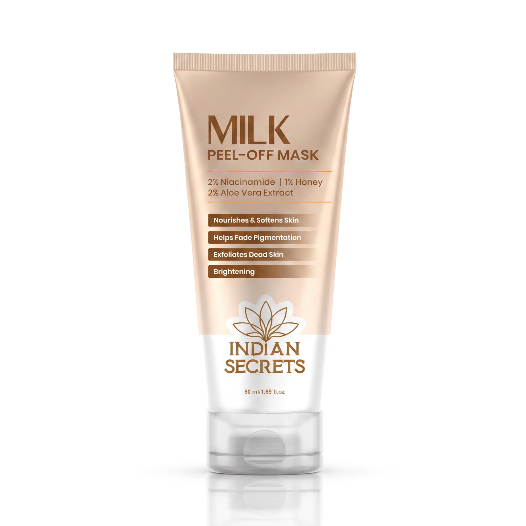Milk Peel-Off Exfoliating Face Mask | Brightening Skin | Milk Extract, Niacinamide, Aloe Vera, Honey | Dead Skin Removal | Suitable For All Skin Types, 50 ml-image-46