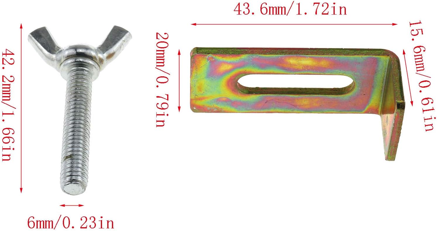 E-outstanding Undermount Sink Clip 4Set Undermount Sink Brackets Washbasin Fittings for Kitchen Bathroom