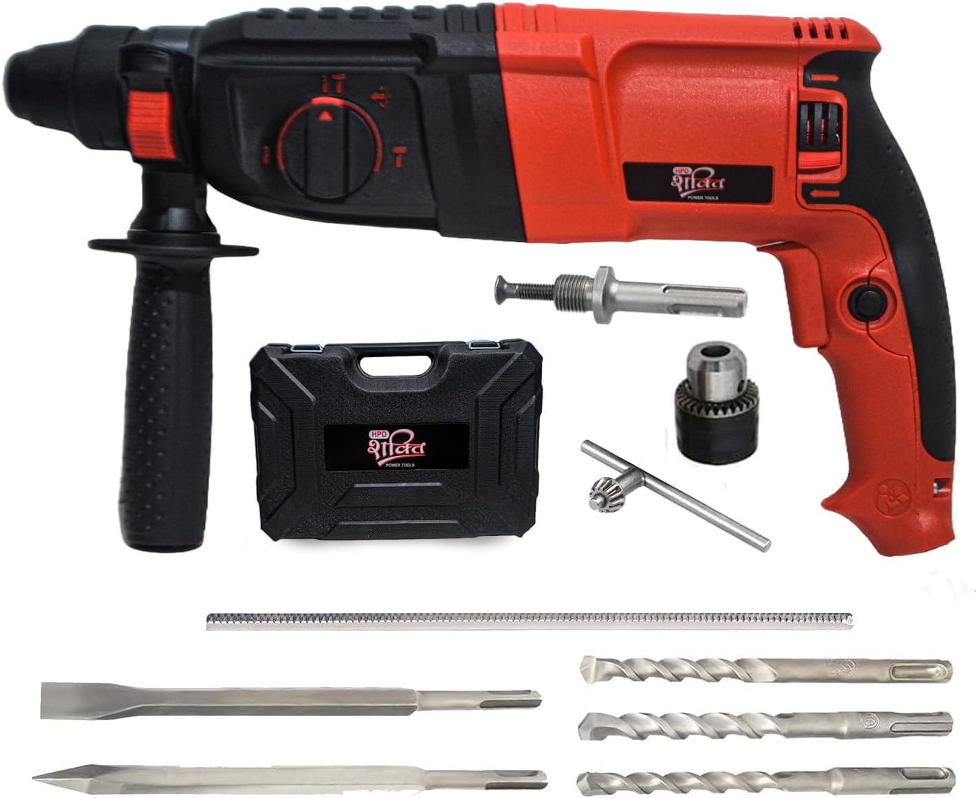 AEGON AHD263 Rotary Hammer Drill Machine 26mm Chuck, 850W, 900 RPM, 4000/min Impact Rate