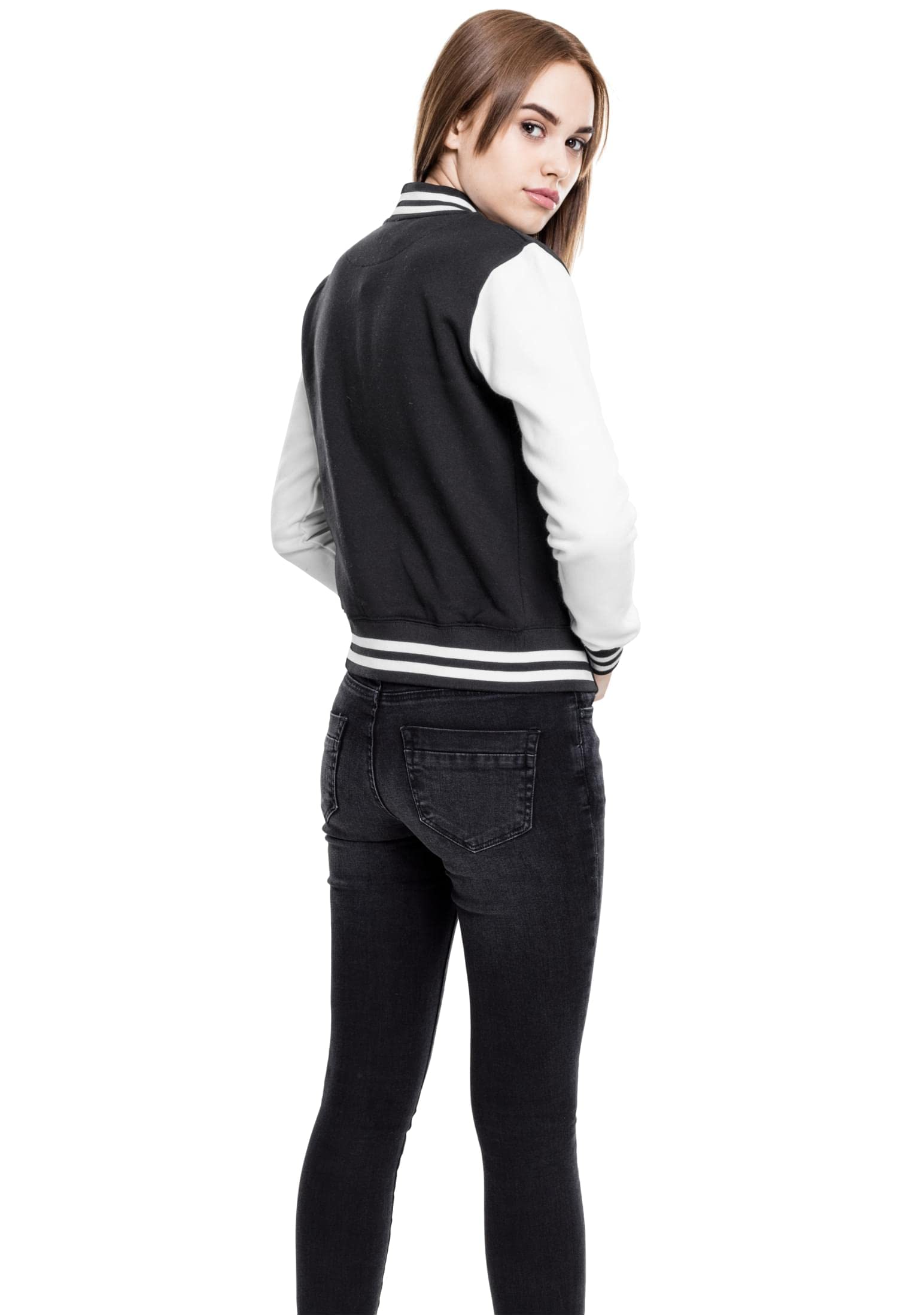 Urban Classics Damen Ladies College Sweat Jacket