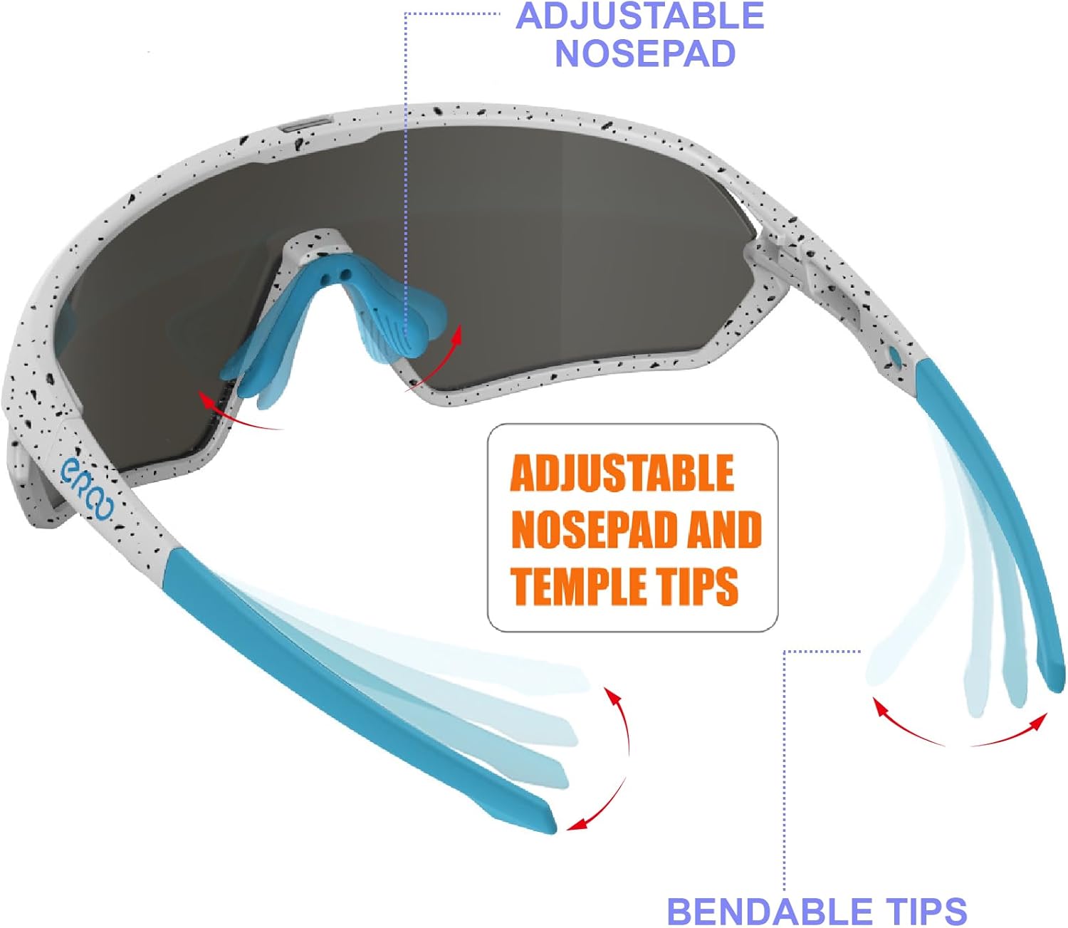 Youth Baseball Shield Polarized Sunglasses Kids Boys Girls Women 1206 Cycling Softball Lightweight Sports Shades Padel - Image 5