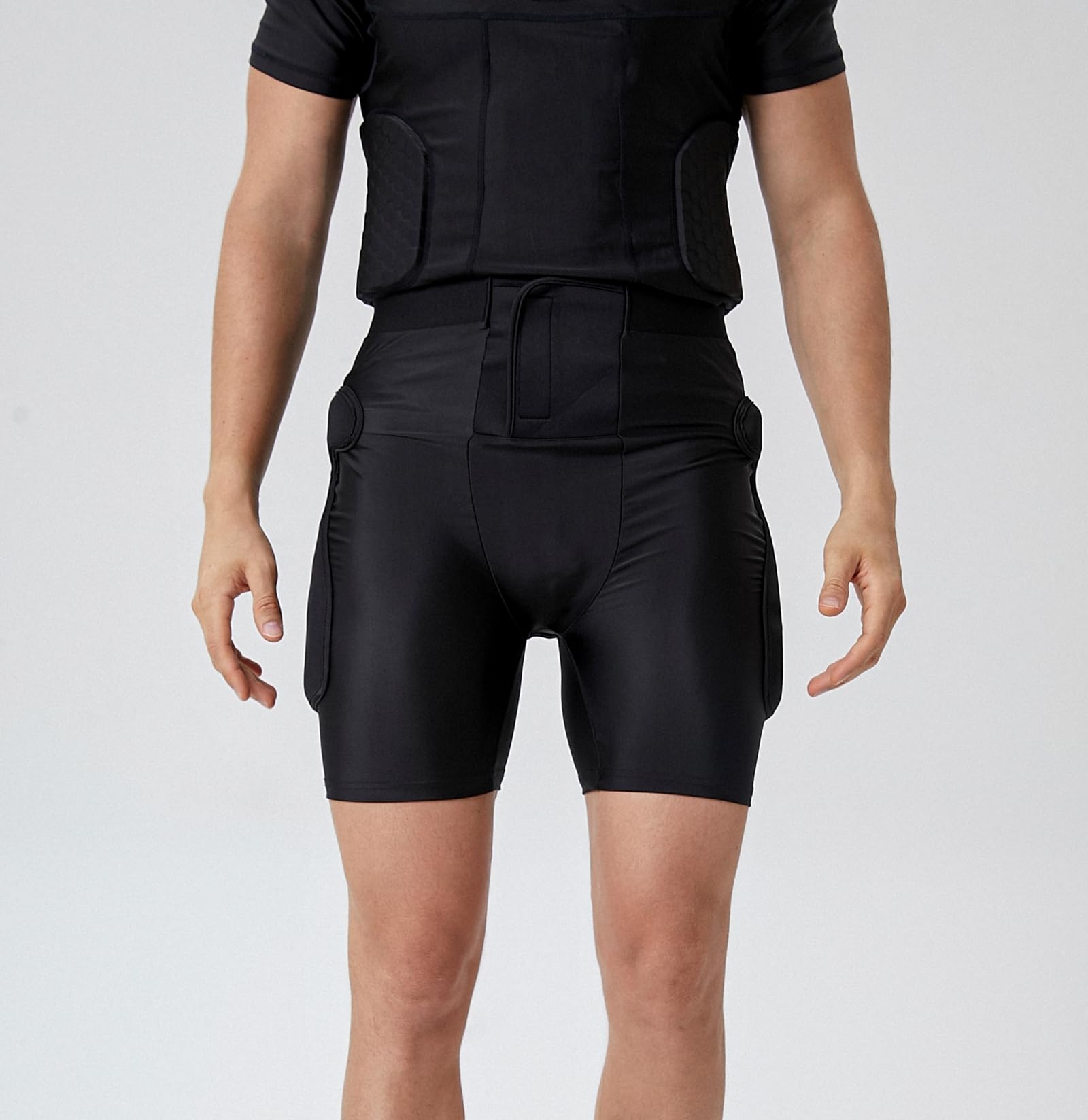 Padded Shorts for Men Protective Shorts for Ski Snowboard, Hip Protector for Skateboarding Ice Skate, Roller Skate (Black M) - Image 4