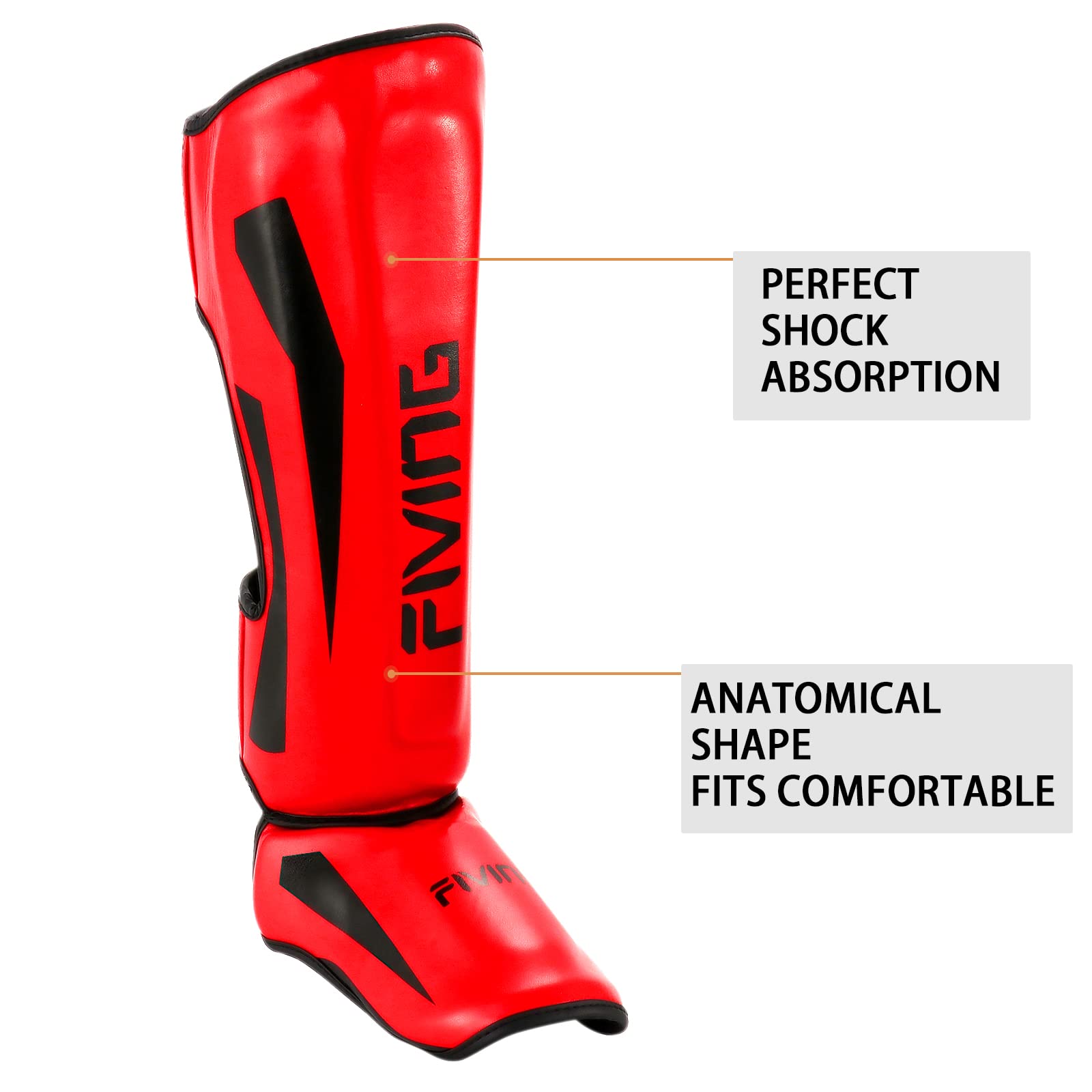 MMA Martial Arts Shin Guards – Padded, Adjustable Muay Thai Leg Guards with Instep Protection for Kickboxing/MMA Training and Sparring – Durable, Professional MMA Equipment