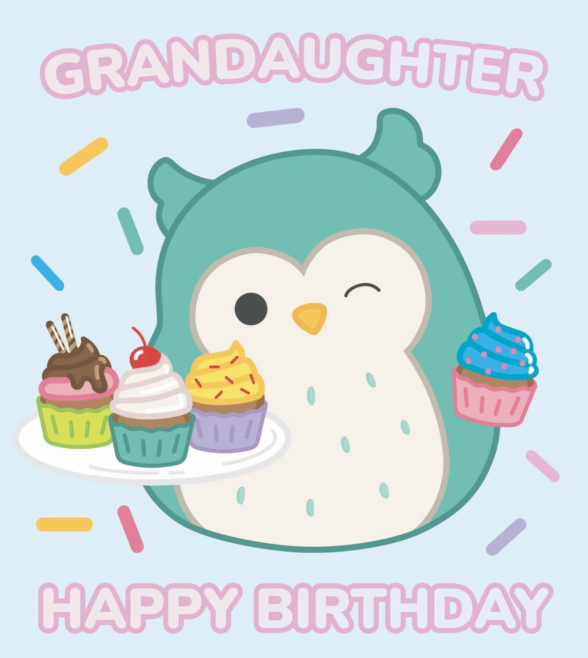 Danilo Promotions Ltd Squishmallows Birthday Card for Granddaughter