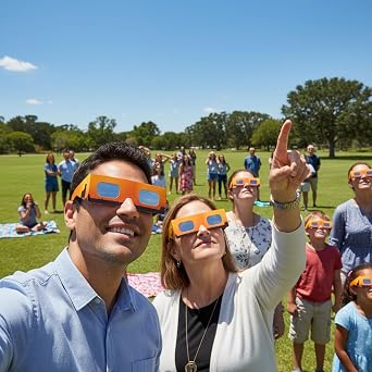 Solar Eclipse Glasses ISO 12312-2 & CE Certified – Safe Solar Viewing for Direct Sun & August 2026 Eclipse | Paper Cardboard Frame, Made in EU | For Kids & Adults