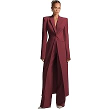 Formal Business 2 Piece Womens Suit Casual Long Blazer Pants