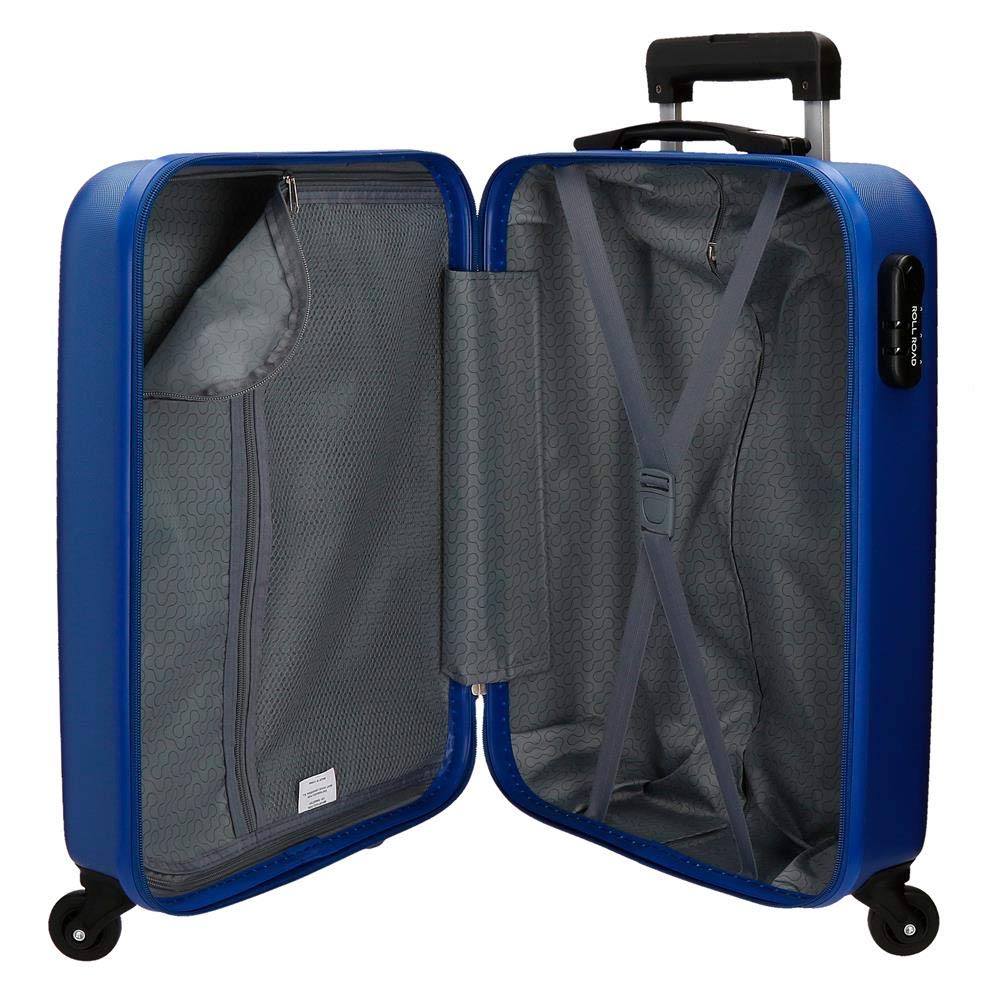 ROLL ROAD Trolley Rigido Cabina 55M, Flex Azzurro