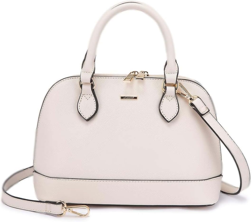 Purse for Women Crossbody Bags Classic Double Zip Top Handle Dome Satchel Bag
