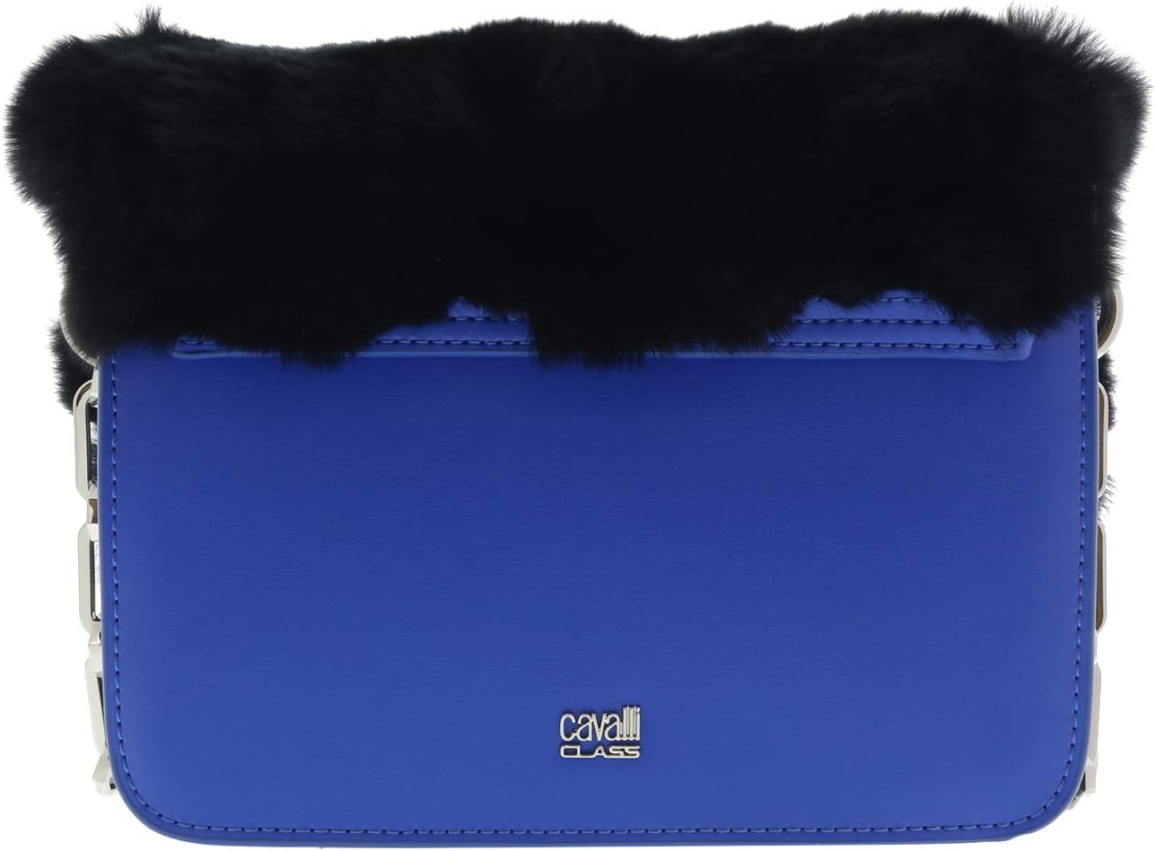 ROBERTO CAVALLI HXLPG8 080 Blue Shoulder Bag