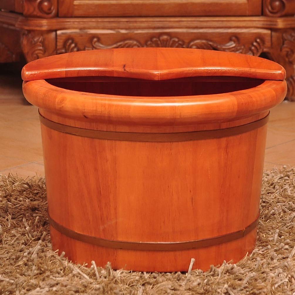 Secchio per pediluvio in legno Secchio per immersione dei piedi, Secchio in legno per pedicure, bacino per pedicure per adulti, vasca idromassaggio per pediluvio, vasca per piedi per ammollo dei piedi