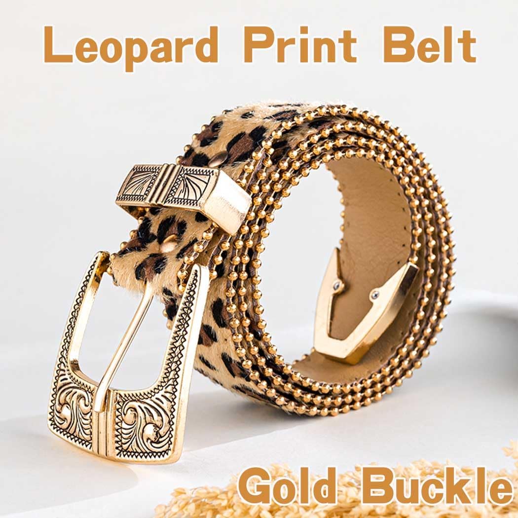 Leopard Belt for Women Leopard Print Faux Leather Belts Fashion Ladies Belts With Pin Buckle for Jean Pants Dress - Image 5