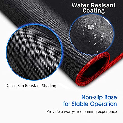 Image of TJ-1 Gaming Mouse with Mouse Pad Combo | Wired USB 2.0 | RGB Mice, 3200 DPI LED Backlight 6 Button, 4 Color Breathing Lights with 1.5M Cable for PC, Laptop, Desktop, Gamers (Black)