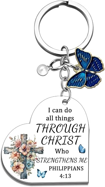 Christian Gifts for Women Inspirational Religious Keychain for Teen Girls