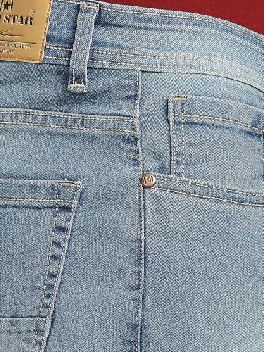 Image of HIGH Star Men's Regular Fit Mid Rise Jeans