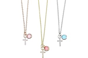 Birthstone Cross Necklace: A Symbol of Faith for Mom