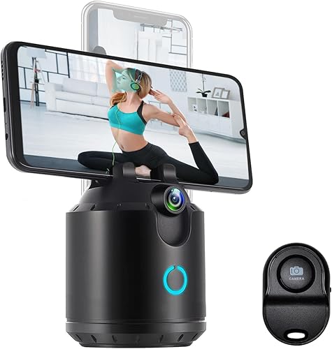 Miniatura 1 de Soporte de teléfono de seguimiento automático, trípode de seguimiento automático de 360, soporte inteligente de disparo Korecase de dos ejes con