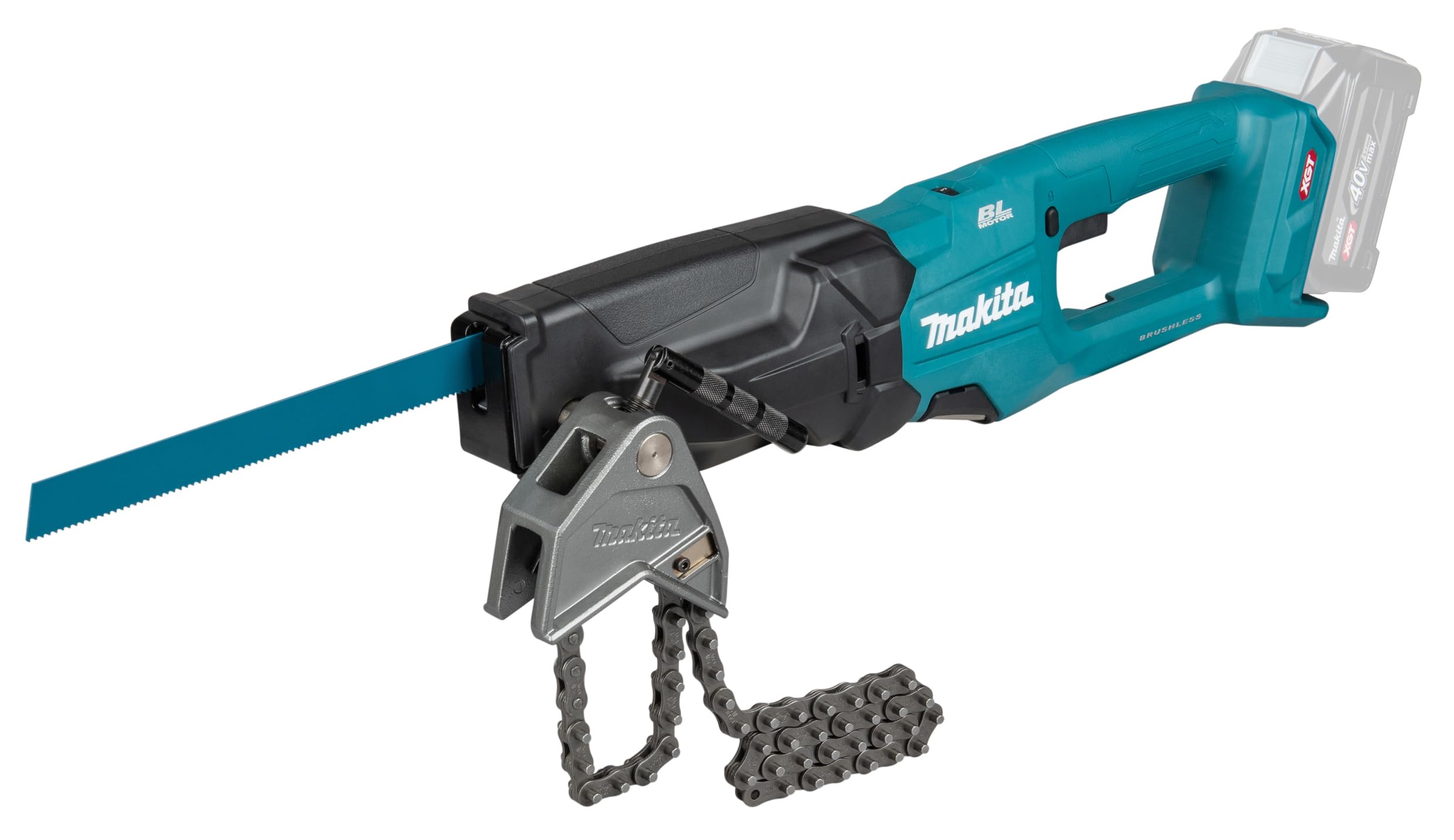 Makita JR003GZ - Sierra de recipros inalámbrica (40 V, máx. (sin batería, sin cargador)