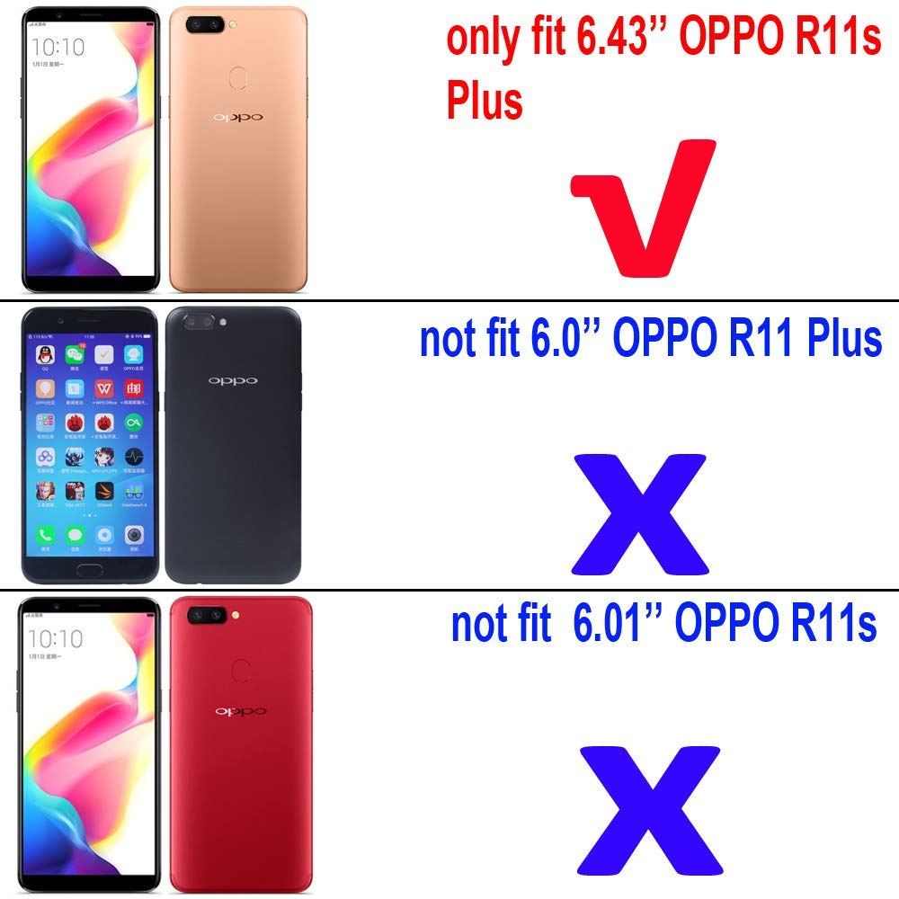 Compatible With Oppo F11 Pro Case, Metal Ring Grip Kickstand