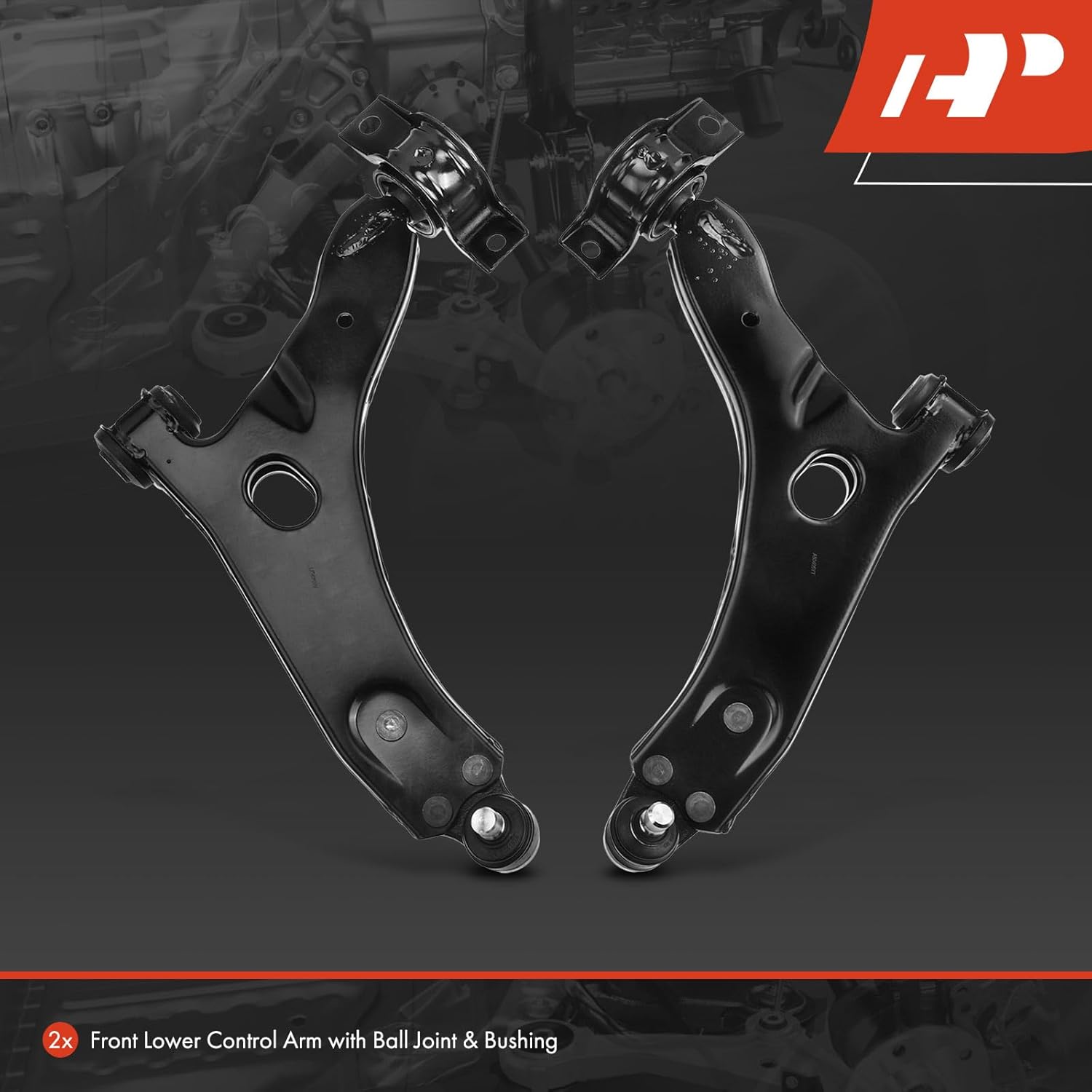 A-Premium 2 x Front Lower Control Arms, with Ball Joint & Bushing, Compatible with Ford Focus 2000 2001 2002 2003 2004