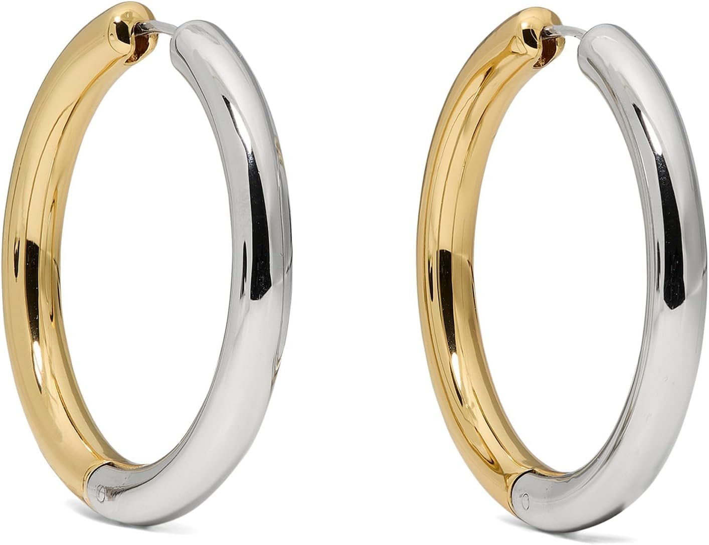 Kate Spade New York Brass Interlock Hoop Earrings